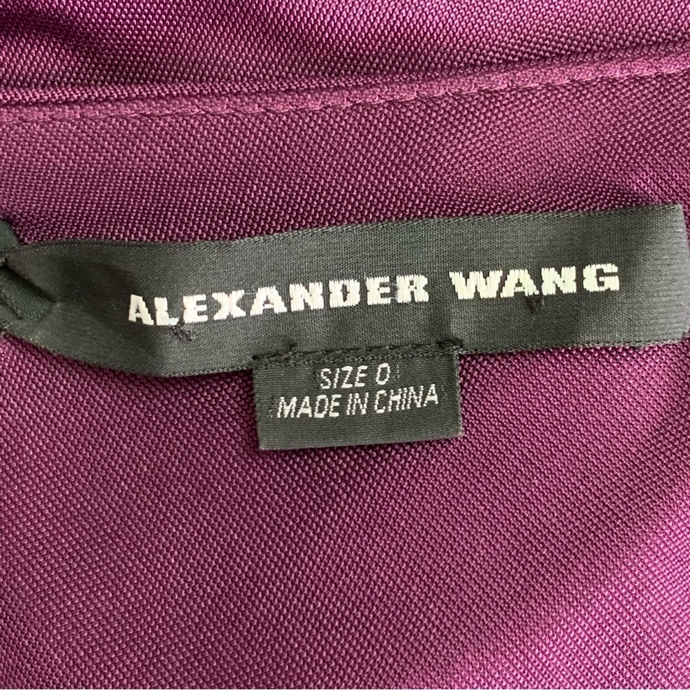 Alexander Wang Women's Long Sleeve Goddess Purple Dress Size 0 Gossip Girl - Picture 16 of 16